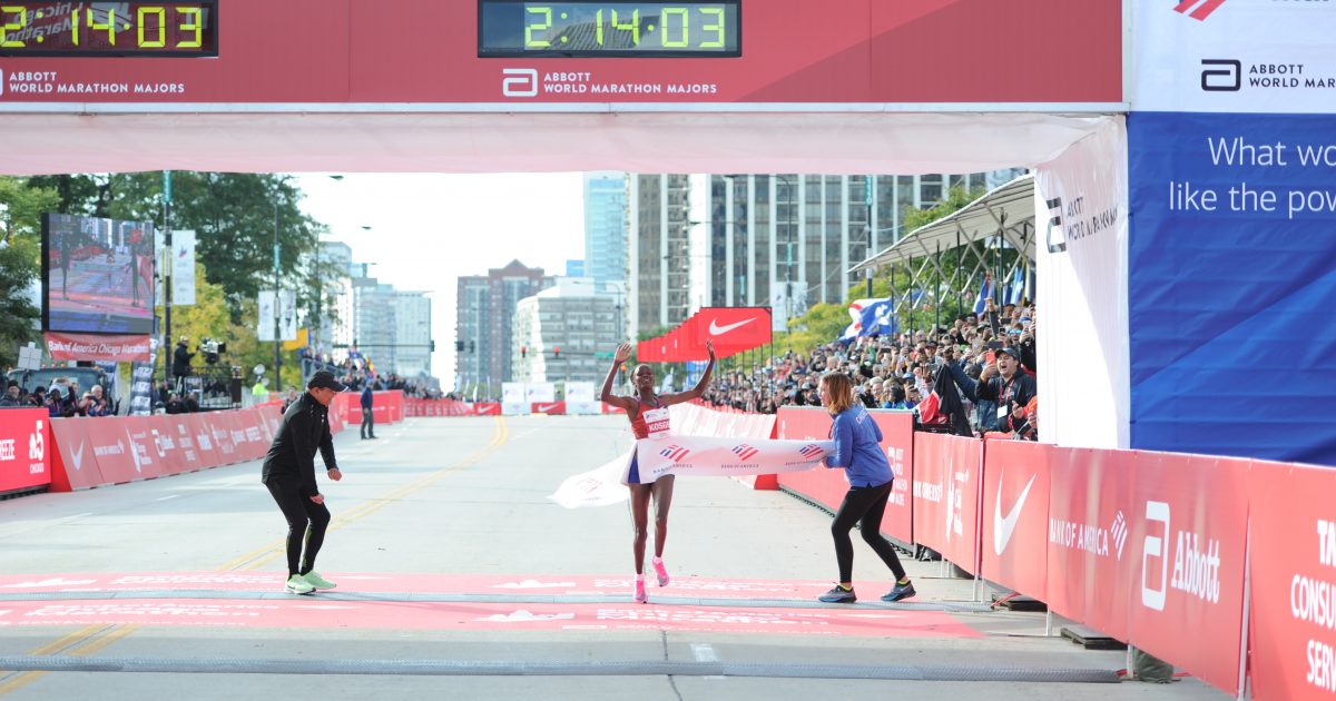 Brigid Kosgei Bricht Paula Radcliffes Weltrekord Beim Chicago Marathon Mainova Frankfurt Marathon